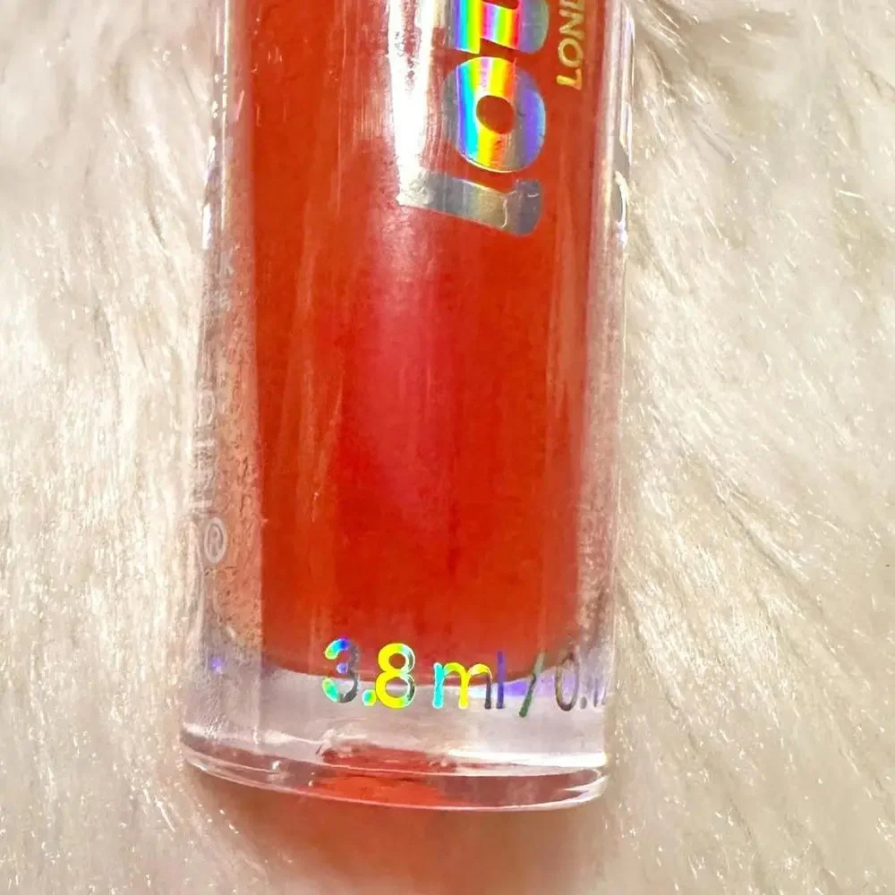 NEW Lottie London Oil Slick Nourishing Lip Oil Peachy Cheeks Full Size 3.8ml